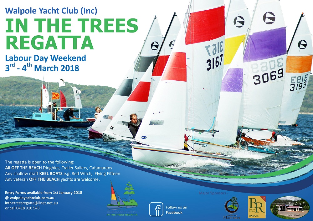 2018 Walpole in the Trees Regatta Poster